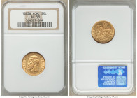 Carol I gold 20 Lei 1883-B AU58 NGC, Bucharest mint, KM20. First of two year type. AGW 0.1867 oz. 

HID09801242017

© 2022 Heritage Auctions | All...
