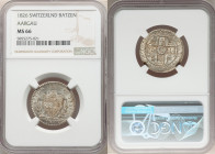 Aargau. Canton Batzen 1826 MS66 NGC, KM21. Lightly toned and bathed in luster. 

HID09801242017

© 2022 Heritage Auctions | All Rights Reserved