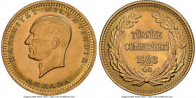 Republic gold 100 Kurush 1923 Year 46 (1969) MS63 NGC, KM855. AGW 0.2127 oz. 

HID09801242017

© 2022 Heritage Auctions | All Rights Reserved