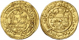 AH 404. Príncipes independientes del final del Califato. Madrik, gobernador independiente, a nombre de Suleimán al-Mostain. Al-Andalus. Dinar. (V. 798...
