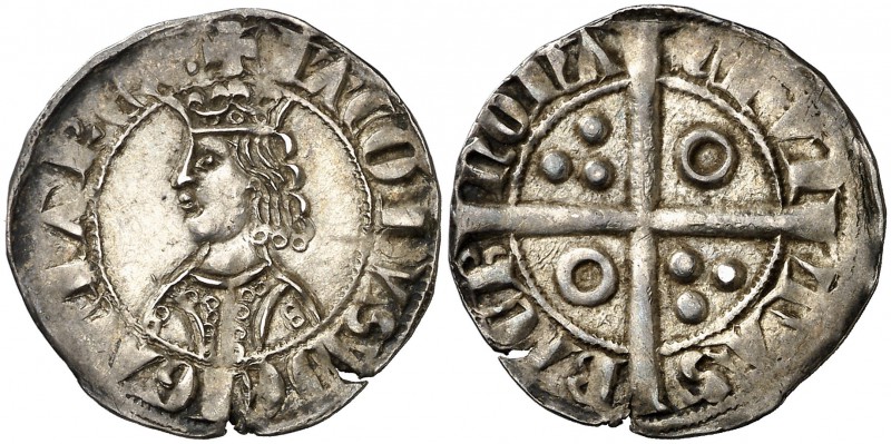 Jaume II (1291-1327). Barcelona. Croat. (Cru.V.S. 333.1 var) (Badia falta) (Cru....