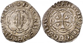 Pere III (1336-1387). Sardenya (Esglésies). Alfonsí. (Cru.V.S. 460) (Cru.C.G. 2272) (MIR 116). 3,20 g. Bella. Escasa y más así. EBC-.