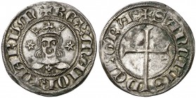 Sanç I de Mallorca (1311-1324). Mallorca. Dobler. (Cru.V.S. 550) (Cru.C.G. 2515). 1,74 g. Bella. Rara y más así. EBC.