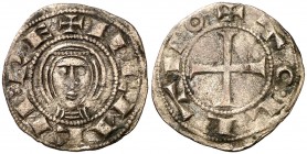 Doña Urraca (1109-1126). Toledo. Dinero. (AB. 11.1 var). 1,04 g. Buen ejemplar. Rara. MBC+.