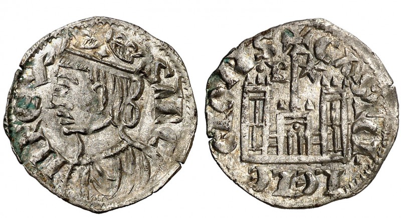 Sancho IV (1284-1295). Burgos. Cornado. (AB. 296). 0,77 g. Bella. Escasa así. EB...