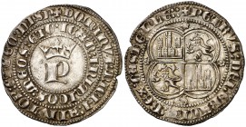 Pedro I (1350-1368). Sevilla. Real. (AB. 380 var). 3,46 g. Bella. Escasa y más así. EBC/EBC+.