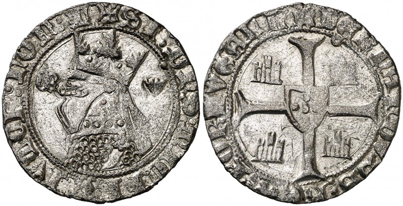 Fernando I de Portugal, Pretendiente (1367-1383). Coruña. Barbuda (28 dinheiros)...
