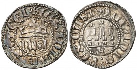 Juan I (1379-1390). Sevilla. Sexto de real. (AB. 543). 0,57 g. Bella. Preciosa pátina. Escasa así. EBC+.