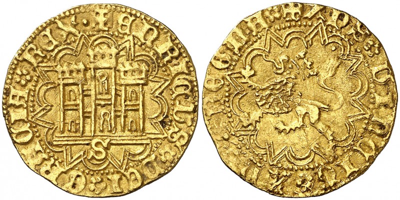 Enrique IV (1454-1474). Sevilla. Castellano. (AB. 673) (M.R. 23.14). 4,59 g. Muy...