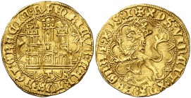 Enrique IV (1454-1474). Toledo. Castellano. (AB. 674) (M.R. 23.16). 4,59 g. Bella. Rara. EBC-.