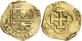 (1645). Felipe IV. (Madrid). //otra sigla. 8 escudos. (Cal. 28) (Cal.Onza 31) (Tauler ed. impresa falta) (Tauler PDF 29a, mismo ejemplar). 26,74 g. Va...