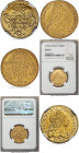 Jose I gold 3200 Reis 1766-R AU55 NGC, Rio de Janeiro mint, KM183.2, LMB-416. A seldom-offered issue, bearing full-defined motifs, gently handled and ...