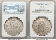 João Prince Regent 960 Reis 1813-R MS62 NGC, Rio de Janeiro mint, KM307.3, LMB-423. Overstruck on a colonial 8 Reales. Presenting fully defined legend...