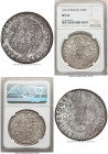 João VI 960 Reis 1821-B MS62 NGC, Bahia mint, KM326.2, LMB-463a. Overstruck on a Mexico colonial 8 Reales. Showing pearly lustrous surfaces with a lig...