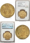 João Prince Regent gold 6400 Reis 1810/09-R UNC Details (Obverse Scratched) NGC, Rio de Janeiro mint, KM236.1, LMB-560. An early issue from João as a ...