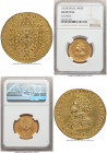Pedro I gold 4000 Reis 1825-R AU Details (Cleaned) NGC, Rio de Janeiro mint, KM369.1, LMB-595. A conditionally challenging and sought-after issue, wit...