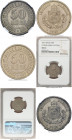 Pedro II copper-nickel Pattern 50 Reis 1871 MS63 NGC, KM-Pn143, LMB-V001, Bentes-608.01 (R3). Mintage: 143. First year of the type. An iconic issue, a...