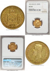 Pedro II gold 5000 Reis 1855 AU58 NGC, Rio de Janeiro mint, KM470, LMB-638. Golden lustrous fields bathed in a soft amber tone. 

HID09801242017

© 20...