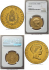 Pedro II gold 6400 Reis 1833-R XF45 NGC, Rio de Janeiro mint, KM387.1, LMB-614. Mintage: 10,793. A conditionally challenging issue, commonly encounter...