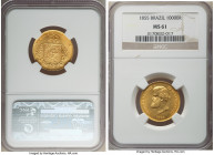 Pedro II gold 10000 Reis 1855 MS61 NGC, Rio de Janeiro mint, KM467, LMB-645. Sharp and lustrous, presenting honeyed surfaces. 

HID09801242017

© 2022...