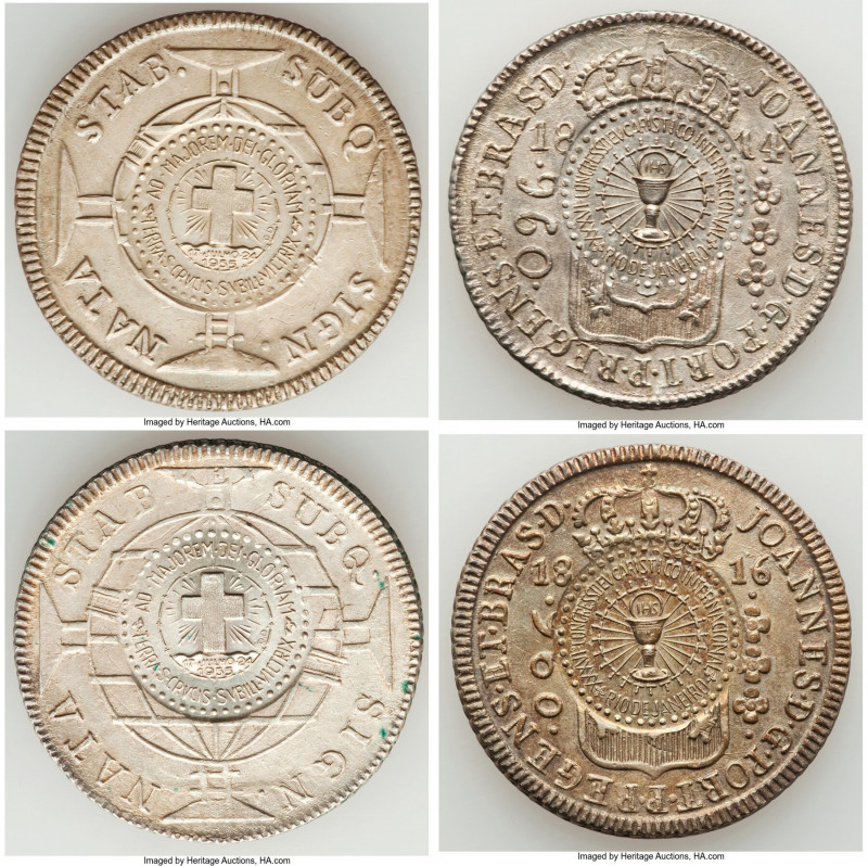 Republic Pair of Uncertified "SANPEX - 1955 Eucharistic Congress" Countermarked ...