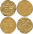 João II (1481-1495) gold Cruzado ND (1481-1485) MS61 NGC, Lisbon mint, Fr-19, Gomes-22.17 var. 3.38gm. 1st type. IOANES...POR / IOANIS...PORTU variety...