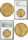 João III (1521-1557) gold São Vicente ND (from 1555) AU Details (Plugged) NGC, Lisbon mint, Fr-31, Gomes-187.04. 7.50gm. Correct "NN" variety. A popul...