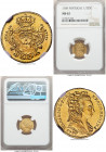 Maria I gold 800 Reis (1/2 Escudo) 1789 MS62 NGC, Lisbon mint, KM296, Gomes-22.01. Mintage: 6,749. A beauty, showing an above-average strike, causing ...