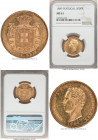 Luiz I gold 5000 Reis 1889 MS61 NGC, KM516, Gomes-16.18. Last year of issue. Sharp and lustrous, showcasing cartwheeling luster from the semi-Prooflik...