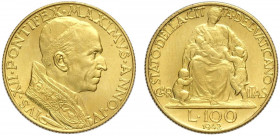 Roma, Pio XII, 100 Lire 1942, Rara Au g 5,19 q.FDC