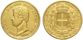 Savoia, Carlo Alberto, 20 Lire 1838 Genova, Au g 6,45 q.BB
