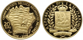 San Marino, Nuova Monetazione, Marengo da 20 Euro 2006, Au g 6,45 Proof