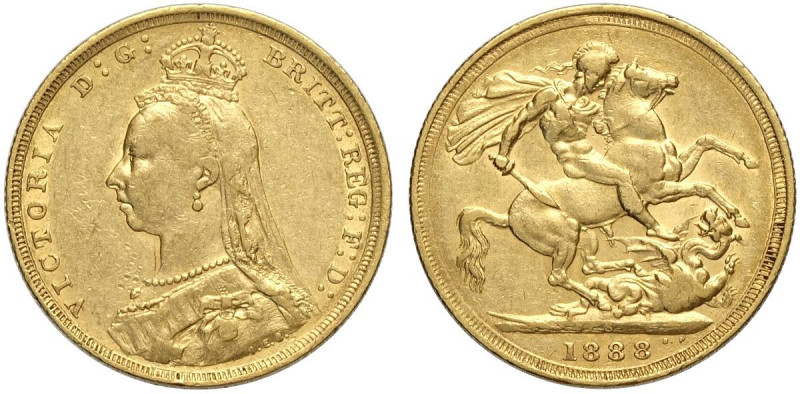 Australia, Victoria, Sovereign 1888-S Au g 7,98 BB