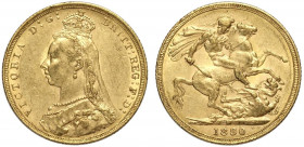 Australia, Victoria, Sovereign 1890-M Au g 7,98 BB-SPL