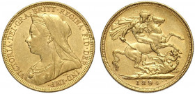 Australia, Victoria, Sovereign 1894-S Au g 7,98 BB+