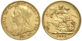 Australia, Victoria, Sovereign 1895-S Au g 7,98 BB+