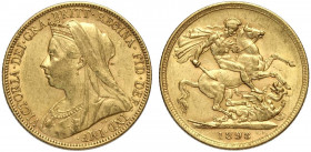 Australia, Victoria, Sovereign 1898-M Au g 7,98 BB-SPL