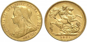 Australia, Victoria, Sovereign 1901-M Au g 7,98 BB+