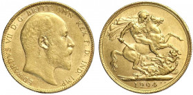Australia, Edward VII, Sovereign 1904-P Au g 7,98 BB-SPL