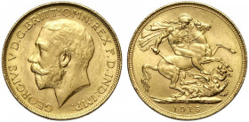 Australia, George V, Sovereign 1915-S Au g 7,98 SPL-FDC