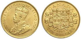Canada, George V, 10 Dollars 1912, Au 900 g 16,72 SPL-FDC