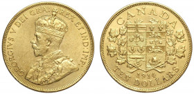 Canada, George V, 10 Dollars 1914, Au 900 g 16,72 SPL