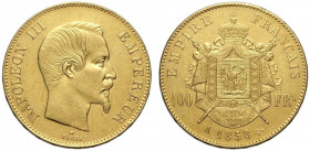 France, Napoleon III, 100 Francs 1858-A Au g 32,25 BB-SPL