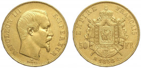 France, Napoleon III, 50 Francs 1858-A Au g 16,12 q.SPL