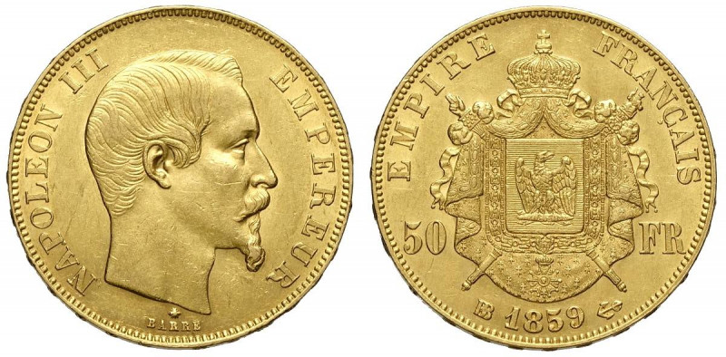 France, Napoleon III, 50 Francs 1859-BB Au g 16,12 SPL