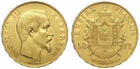 France, Napoleon III, 50 Francs 1859-BB Au g 16,12 SPL