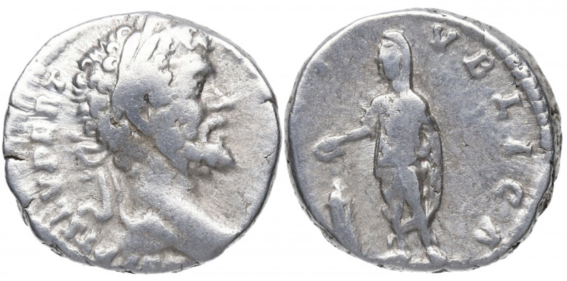197 d.C. Septimio Severo. Roma. Denario. DS 4122 l. Ag. 3,71 g. VOTA PVBLICA. Em...