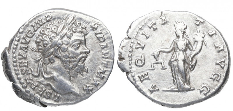 199 d.C. Septimio Severo. Roma. Denario. DS 4123 g. Ag. 3,15 g. 143. AEQVITATI A...