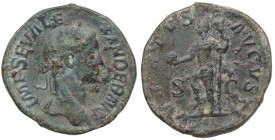 222-235 d.C. Alejandro Severo (222-235 d.C). Roma. Sestercio. RIC IV 627; C. 592; BMCRE 650. Ae. 18,07 g. IMP SEV ALEXANDER AVG, cabeza laureada a la ...