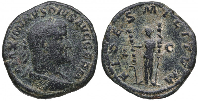 236-238 d.C. Maximino I (235-238 d.C). Roma. Sestercio. RIC IV 78; C. 13; BMCRE ...